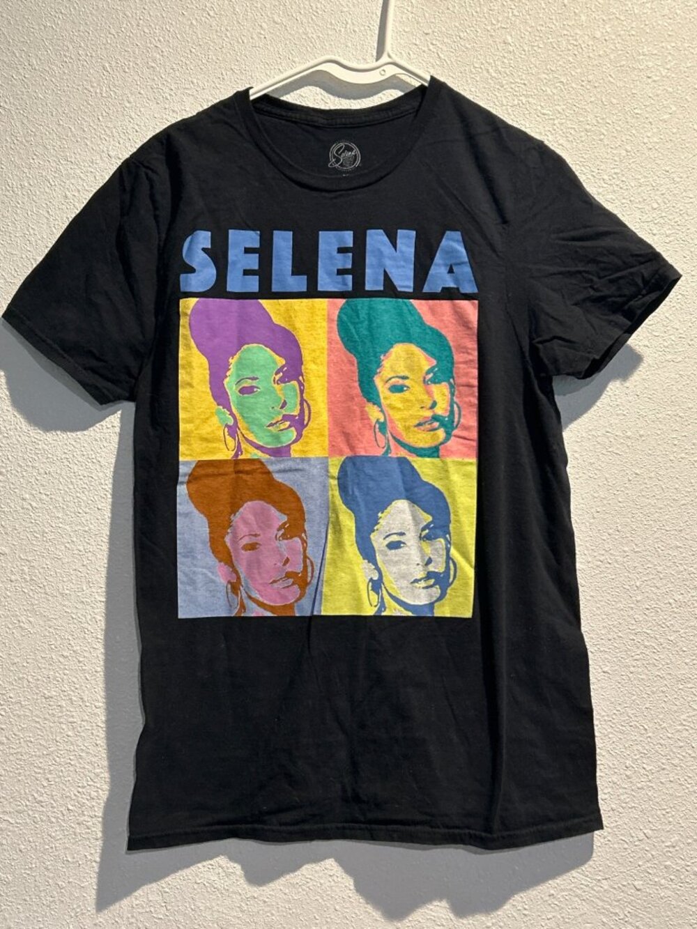 Selena Quintanilla Collage T-Shirt Medium  Warhol style Art Tee Latin Pop